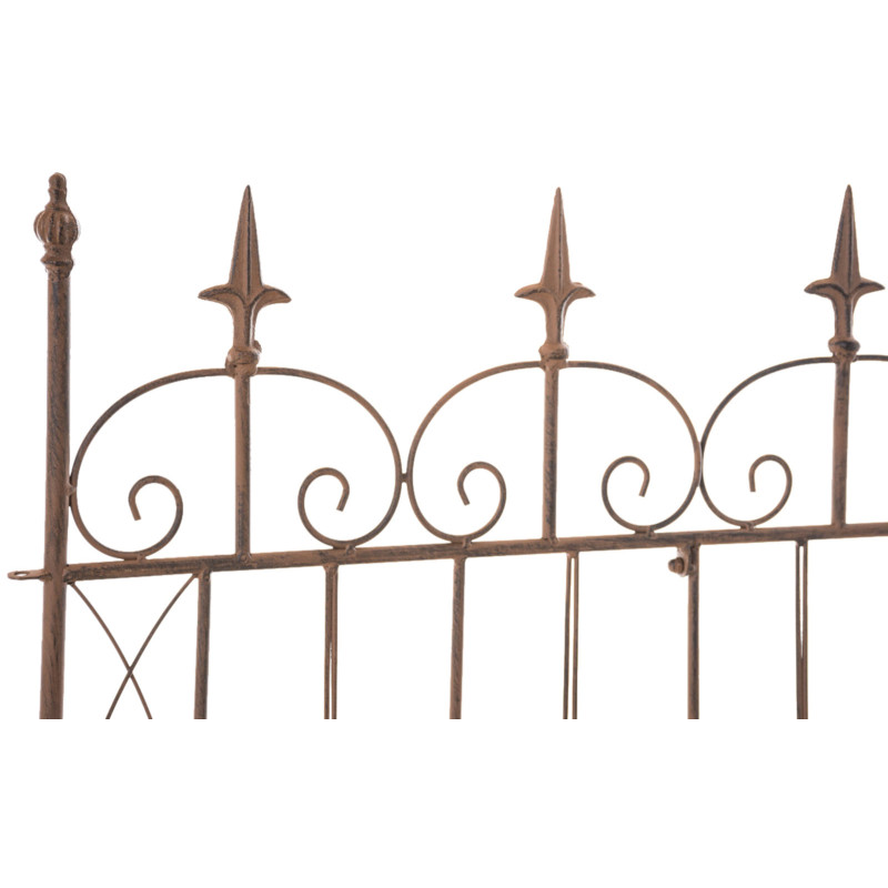 Set di 4 recinzioni da giardino Mangold antico marrone