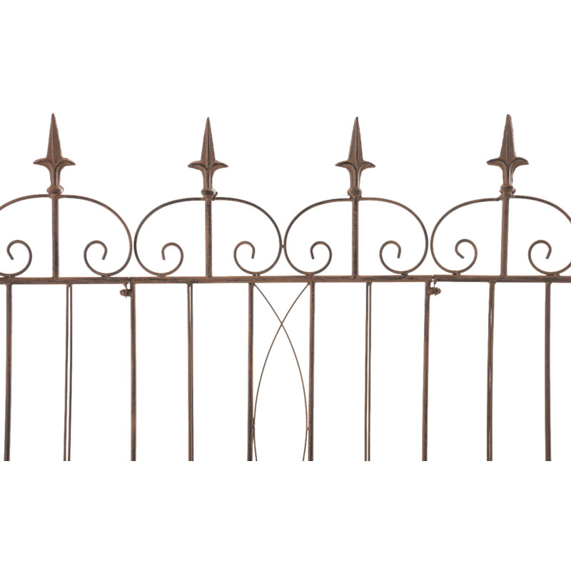 Set di 4 recinzioni da giardino Mangold antico marrone