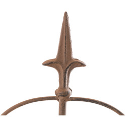 Set di 4 recinzioni da giardino Mangold antico marrone