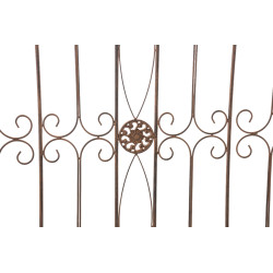 Set di 4 recinzioni da giardino Mangold antico marrone