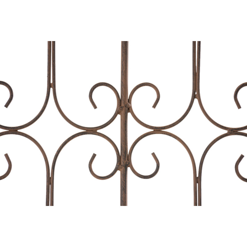 Set di 4 recinzioni da giardino Mangold antico marrone