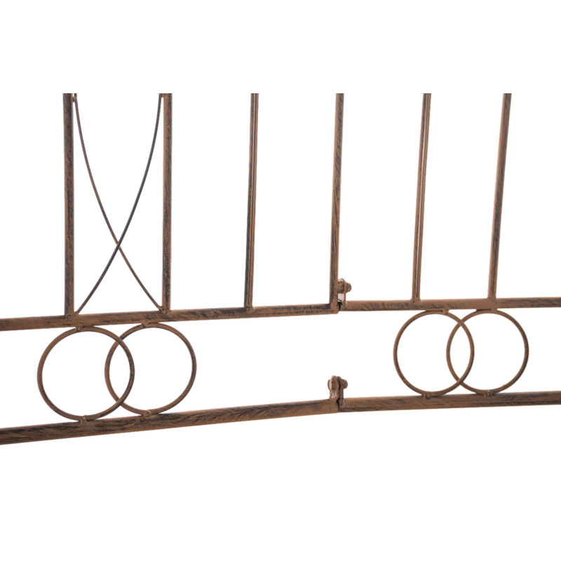 Set di 4 recinzioni da giardino Mangold antico marrone