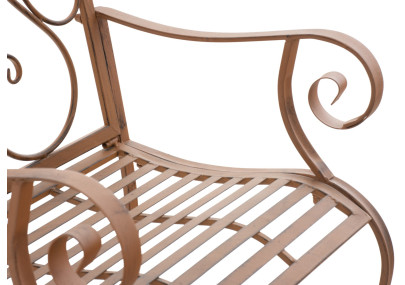 Ensemble de 2 chaises de jardin marron antique du Pendjab