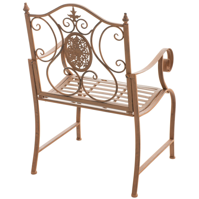 Ensemble de 2 chaises de jardin marron antique du Pendjab