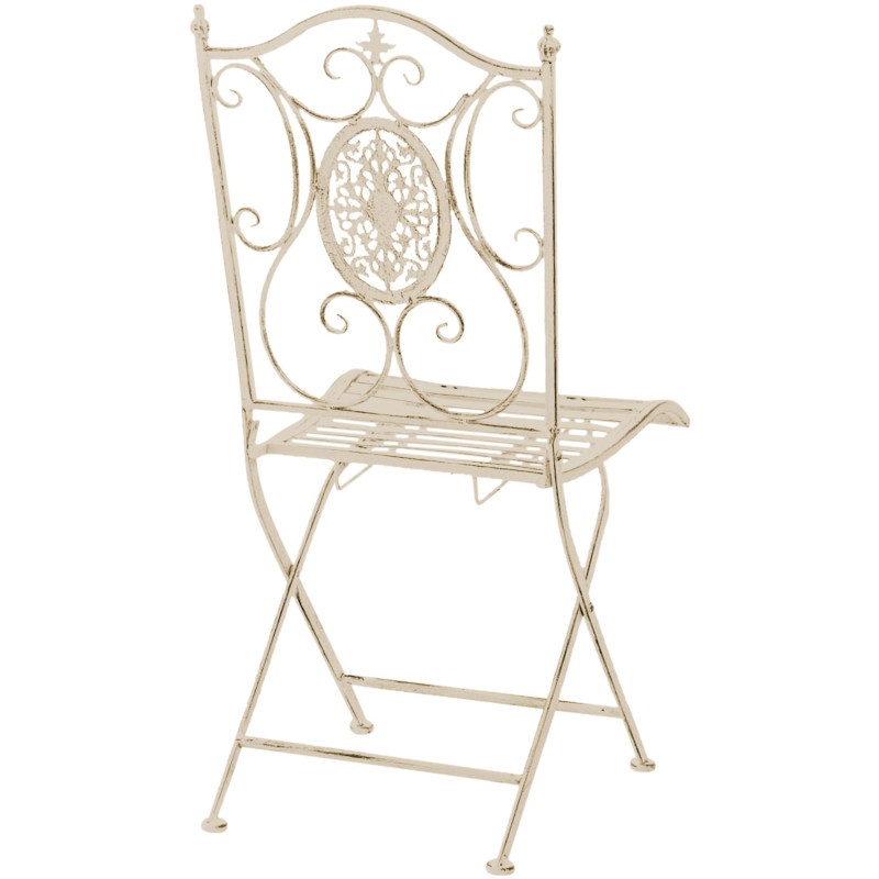 Set di 2 sedie pieghevoli Sibell crema antica