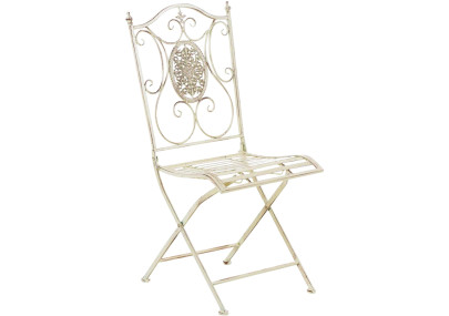 Set di 2 sedie pieghevoli Sibell crema antica