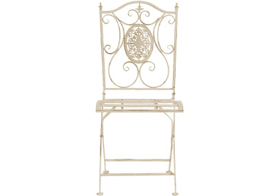 Set di 2 sedie pieghevoli Sibell crema antica