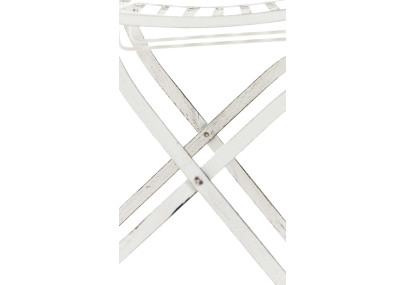 Set di 2 sedie pieghevoli Sibell bianco antico