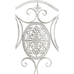 Pack de 2 sillas de jardín Sibell plegables Blanco antiguo