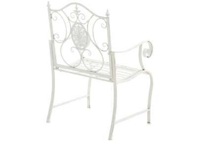 Ensemble de 2 chaises de jardin Punjab blanc antique