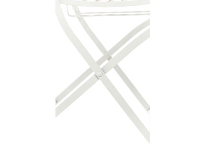 Pack de 2 sillas de jardín Sibell plegables Blanco