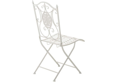 Pack de 2 sillas de jardín Sibell plegables Blanco