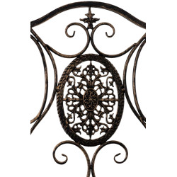 Set di 2 sedie pieghevoli Sibell bronzo