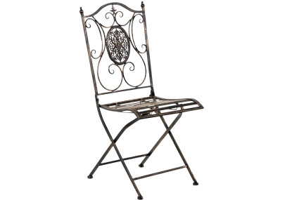 Pack de 2 sillas de jardín Sibell plegables Bronce