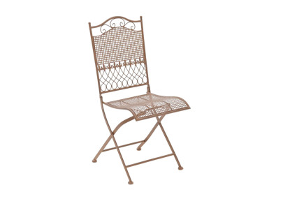 Ensemble de 2 chaises de jardin Kiran marron antique