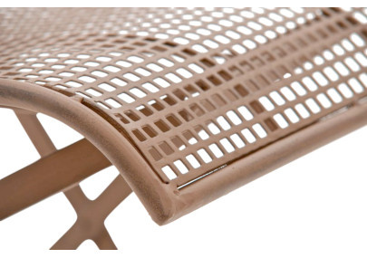 Ensemble de 2 chaises de jardin Kiran marron antique