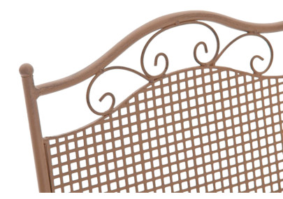 Ensemble de 2 chaises de jardin Kiran marron antique