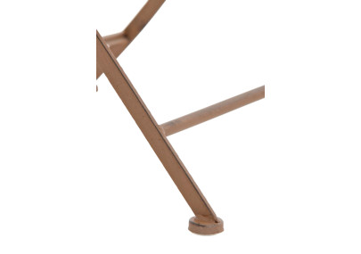 Ensemble de 2 chaises de jardin Kiran marron antique