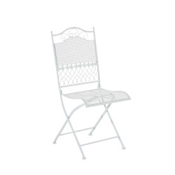 Ensemble de 2 chaises de jardin Kiran blanches