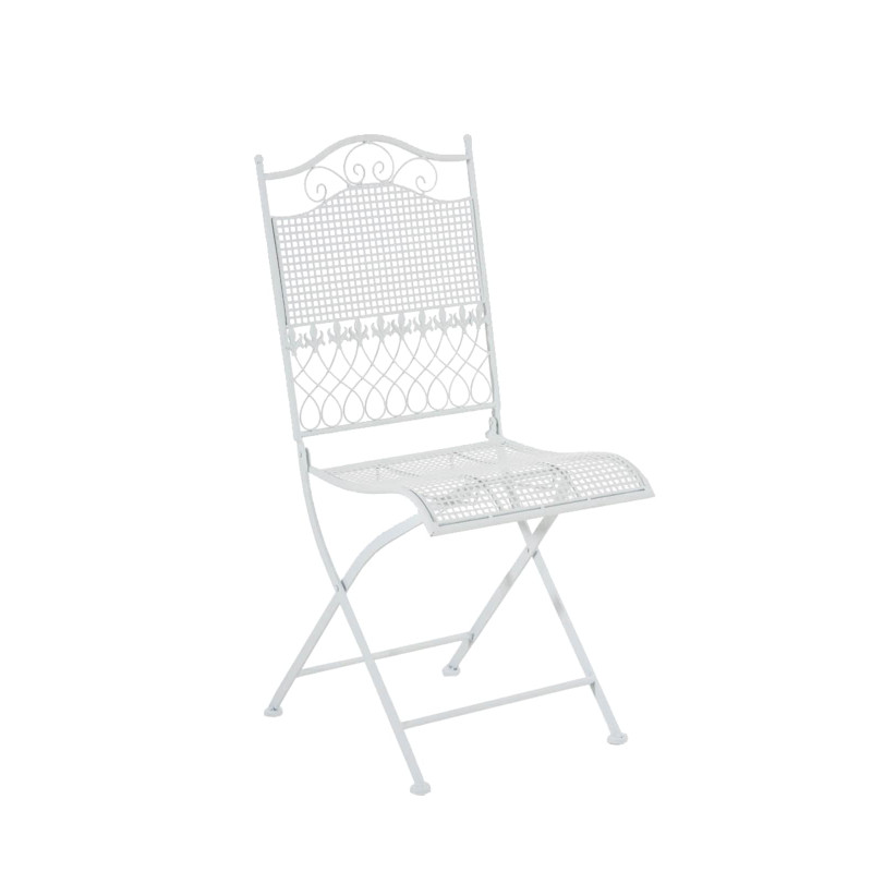 Ensemble de 2 chaises de jardin Kiran blanches