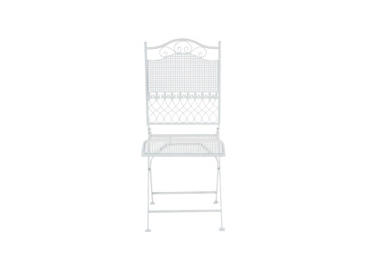 Ensemble de 2 chaises de jardin Kiran blanches