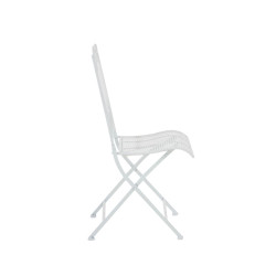 Ensemble de 2 chaises de jardin Kiran blanches
