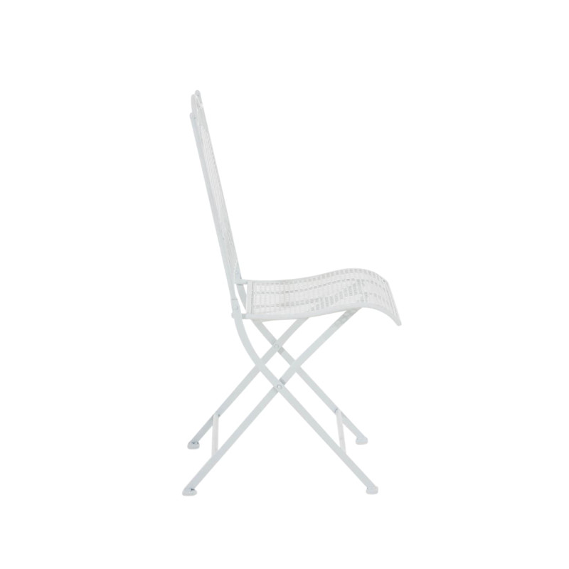 Ensemble de 2 chaises de jardin Kiran blanches