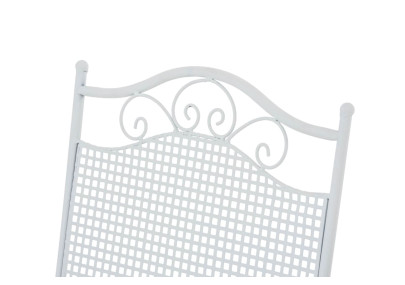 Ensemble de 2 chaises de jardin Kiran blanches