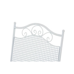 Ensemble de 2 chaises de jardin Kiran blanches