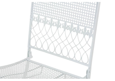 Ensemble de 2 chaises de jardin Kiran blanches