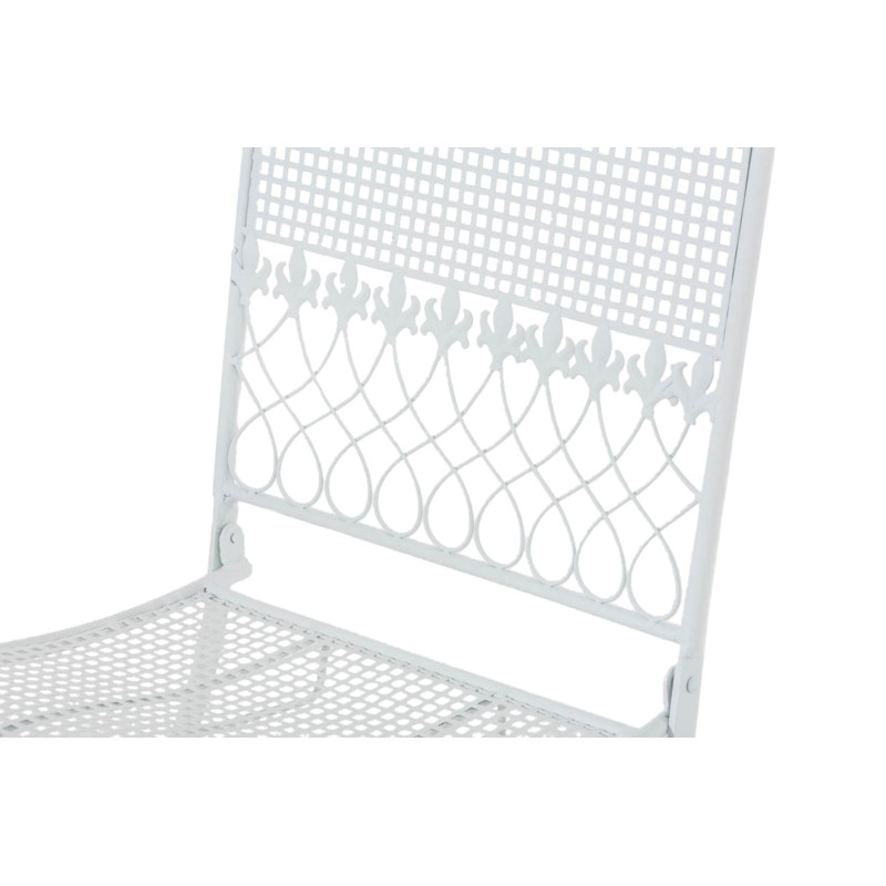Ensemble de 2 chaises de jardin Kiran blanches
