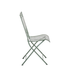 Ensemble de 2 chaises de jardin Kiran vert antique