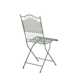 Ensemble de 2 chaises de jardin Kiran vert antique