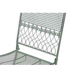 Ensemble de 2 chaises de jardin Kiran vert antique