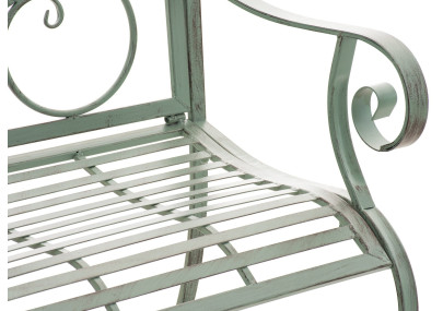 Ensemble de 2 chaises de jardin vert antique du Pendjab