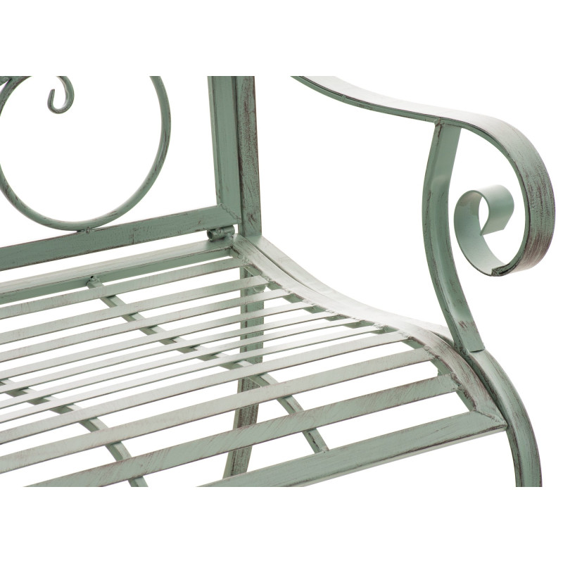 Ensemble de 2 chaises de jardin vert antique du Pendjab