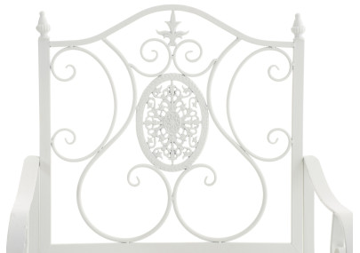 Ensemble de 2 chaises de jardin blanches du Pendjab