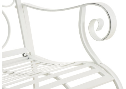 Set di 2 sedie da giardino Punjab con braccioli bianco