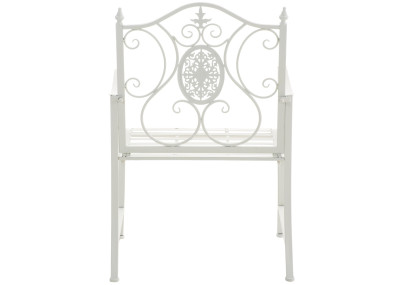 Ensemble de 2 chaises de jardin blanches du Pendjab