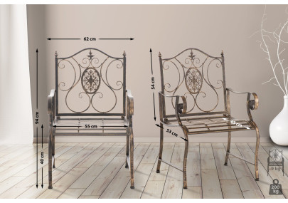 2er Set Gartenstühle Punjab