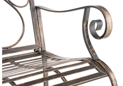 Ensemble de 2 chaises de jardin en bronze du Pendjab