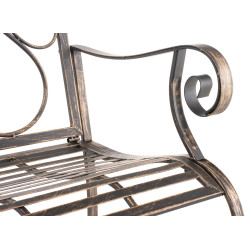 Ensemble de 2 chaises de jardin en bronze du Pendjab