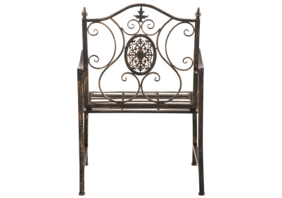 Set di 2 sedie da giardino Punjab con braccioli bronzo