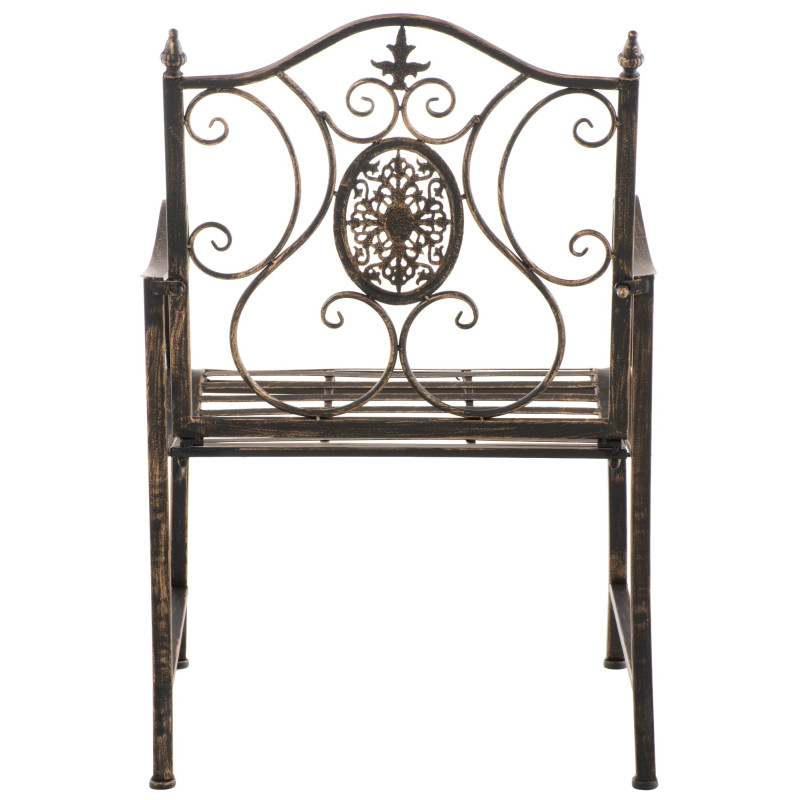 Ensemble de 2 chaises de jardin en bronze du Pendjab