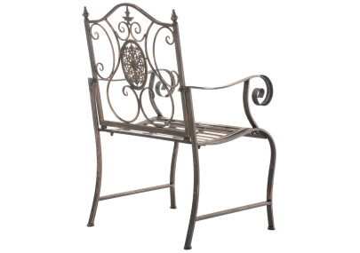 Ensemble de 2 chaises de jardin en bronze du Pendjab
