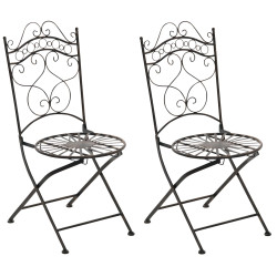 Ensemble de 2 chaises Indra, bronze