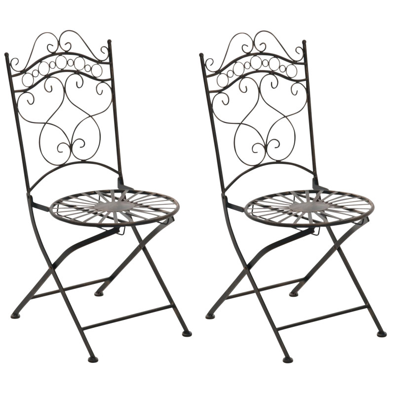 Ensemble de 2 chaises Indra, bronze