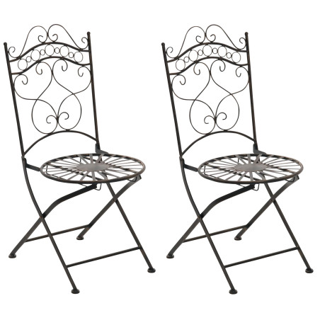 Ensemble de 2 chaises Indra, bronze