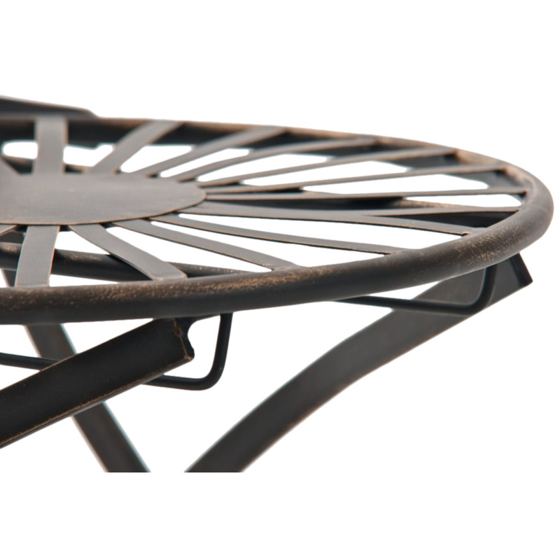 Juego de 2 sillas para jardín Indra plegables Bronce