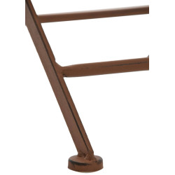 Juego de 2 sillas para jardín Indra plegables Marrón antiguo